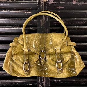 COLE HAAN Trinity Python Print Purse Shoulder Bag